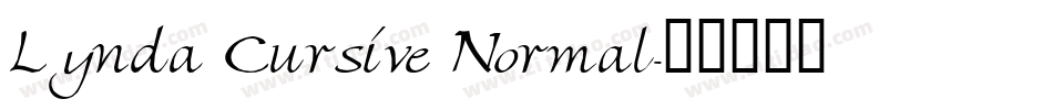 Lynda Cursive Normal字体转换